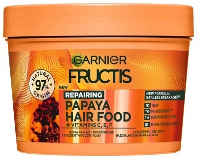Fructis Hair Food Regeneráló Papaya Hajmaszk